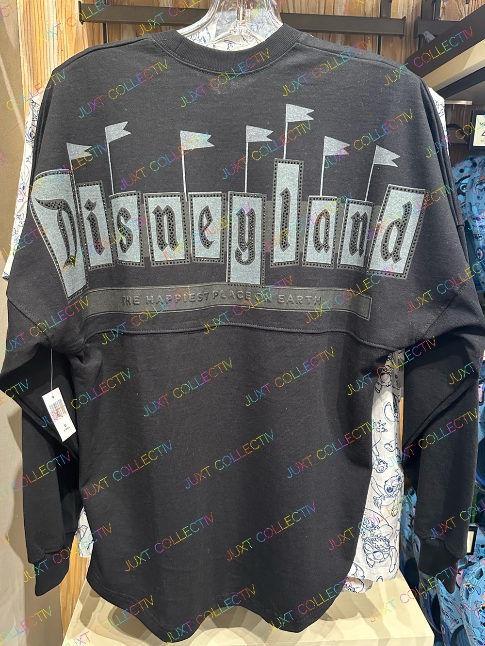 Disneyland Marquee Rhinestone Spirit Jersey Black